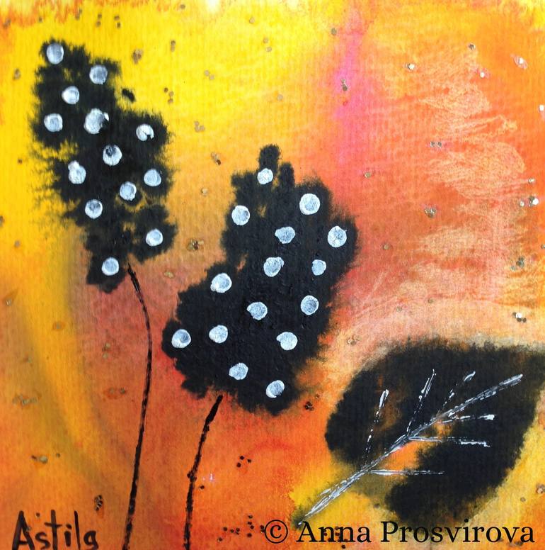 Original Minimalism Abstract Painting by Anna Prosvirova