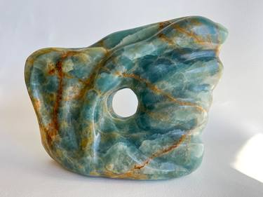 Original Abstract Expressionism Seascape Sculpture by Michele Chapin