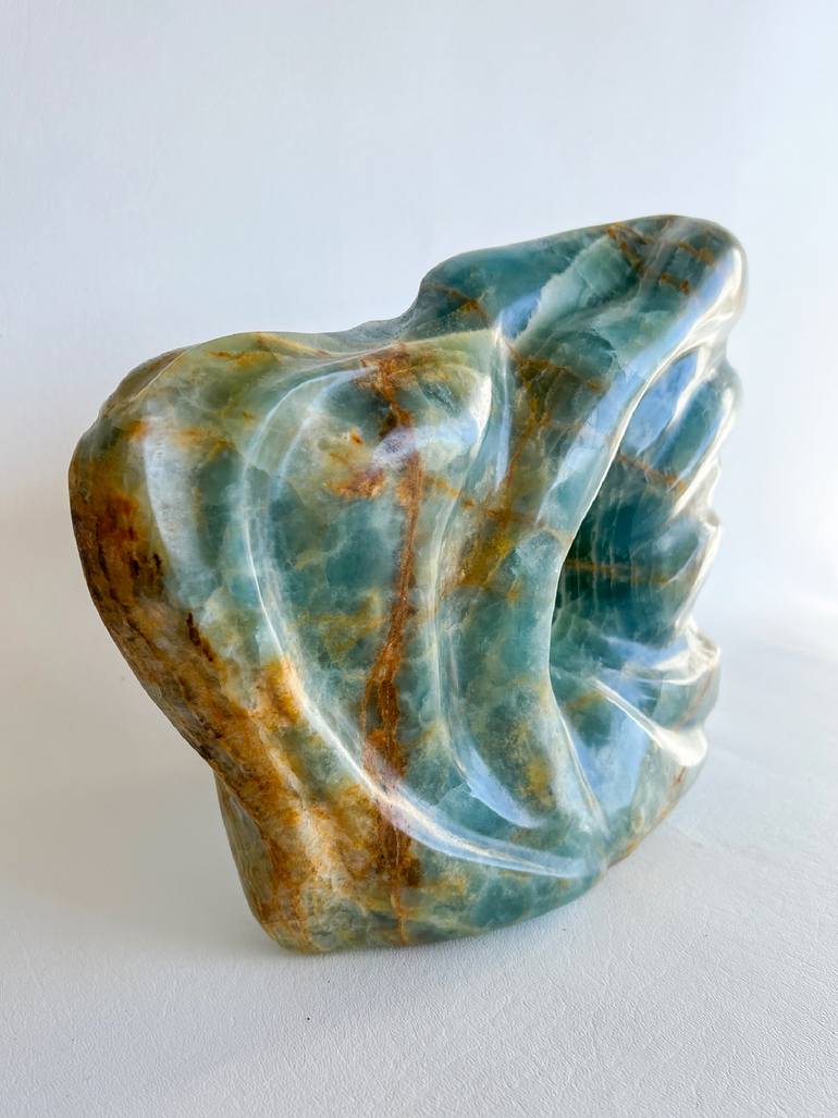Original Abstract Seascape Sculpture by Michele Chapin