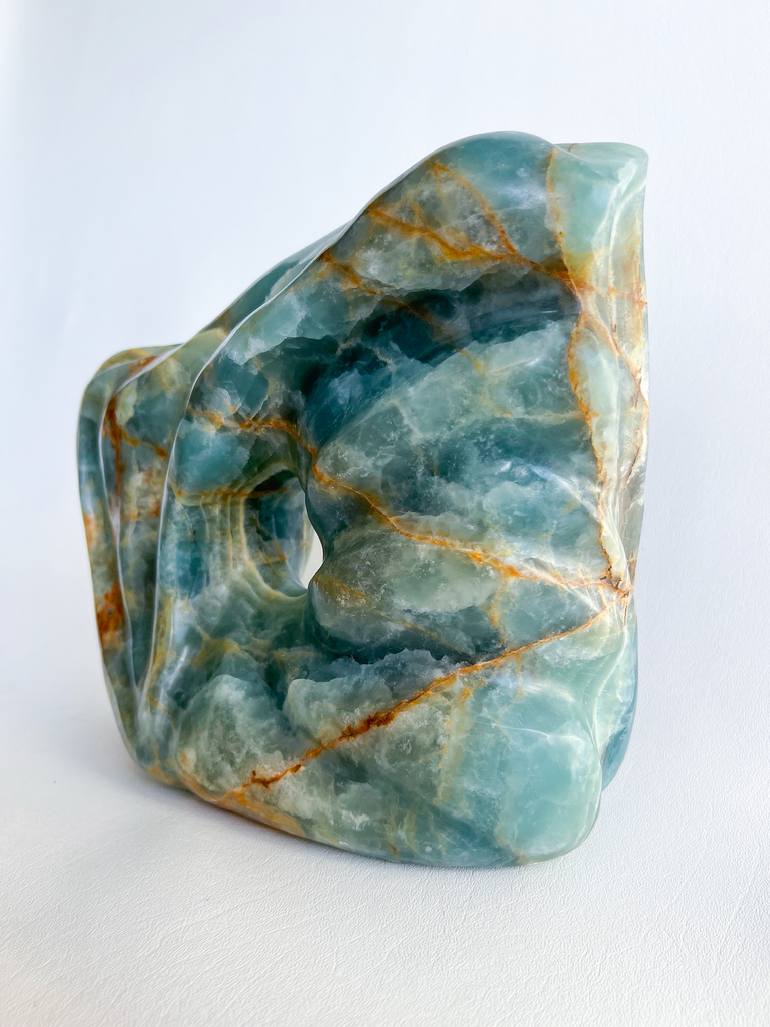 Original Abstract Seascape Sculpture by Michele Chapin