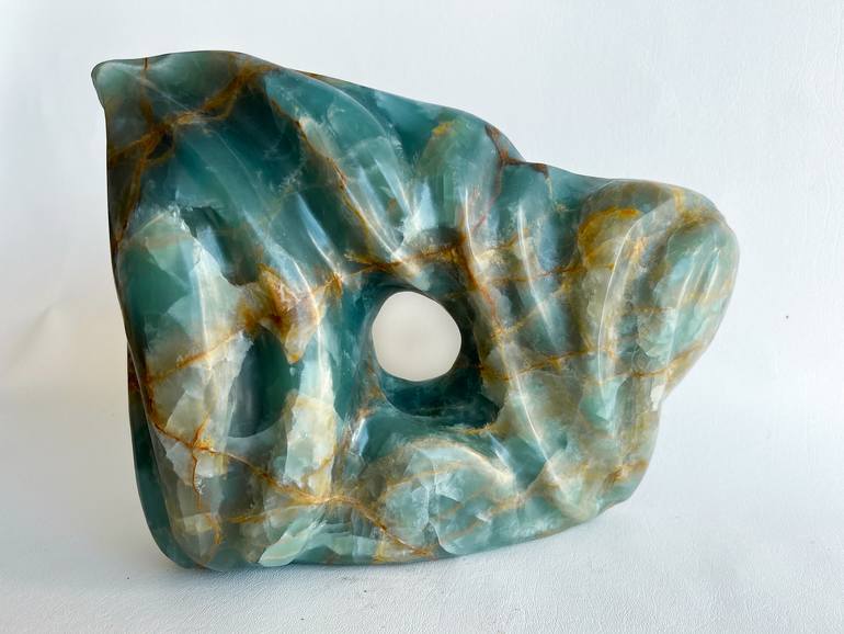 Original Abstract Seascape Sculpture by Michele Chapin