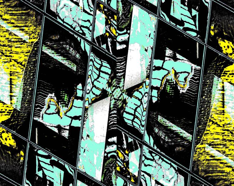 Original Architecture Photography by Ken Lerner | Abstract Art on Paper | Reflecting on Miro and Dali, Prism Building 37a3b