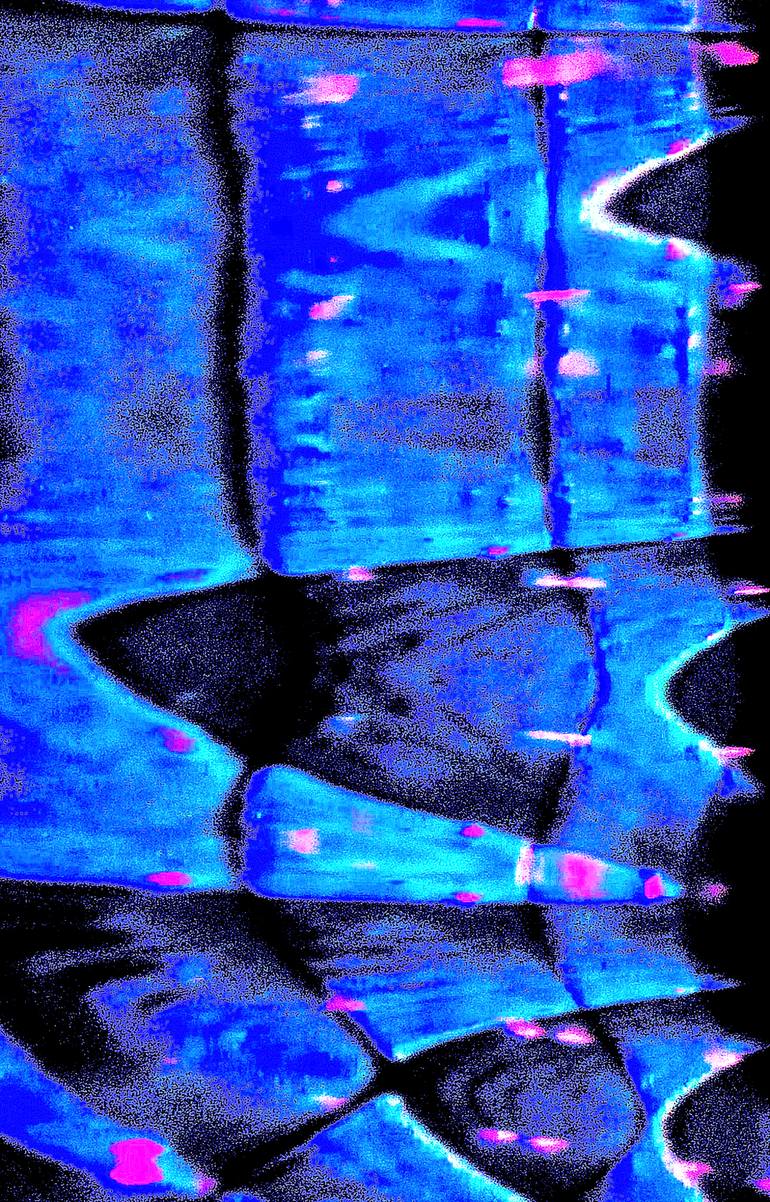 Original Abstract Photography by Ken Lerner | Abstract Art on Paper | Glass Brick 2-151a - Limited Edition 1 of 3