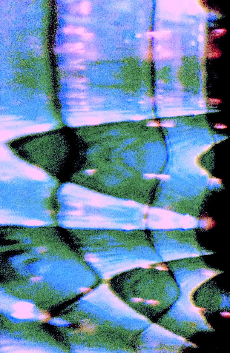 Original Abstract Photography by Ken Lerner | Abstract Art on Paper | Glass Brick 2-153a - Limited Edition 1 of 3