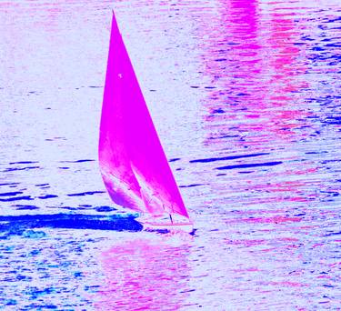 Original Expressionism Sailboat Photography by Ken Lerner