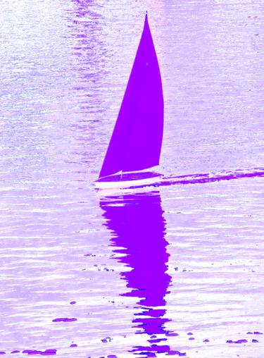 Original Expressionism Sailboat Photography by Ken Lerner