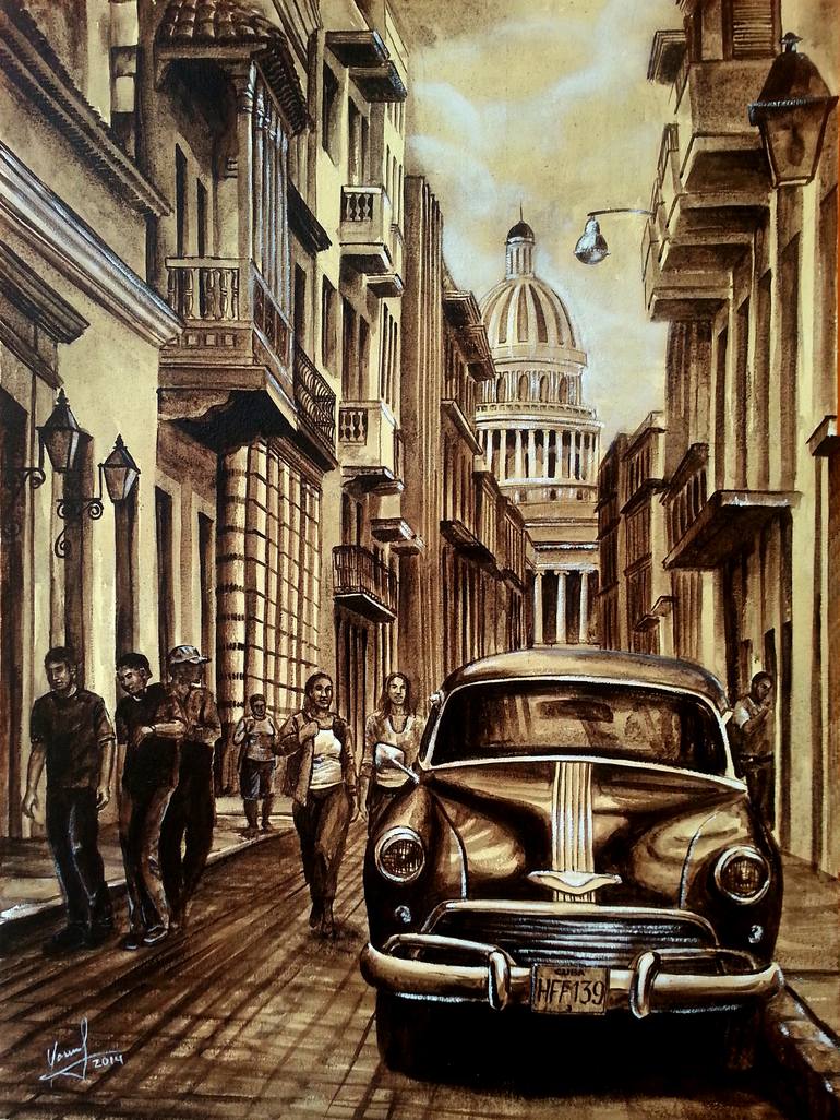 Original Cities Painting by Yosan Leon