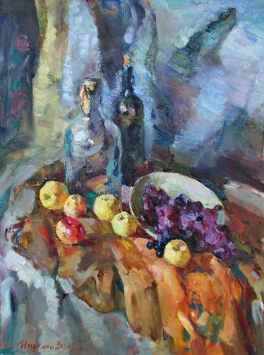 Original Impressionism Food & Drink Paintings by V'yacheslav Ishenko