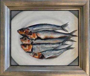 Original Modern Fish Paintings by Lauren Bissell