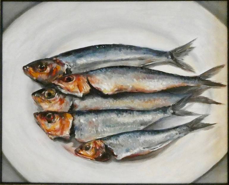 Original Contemporary Fish Painting by Lauren Bissell