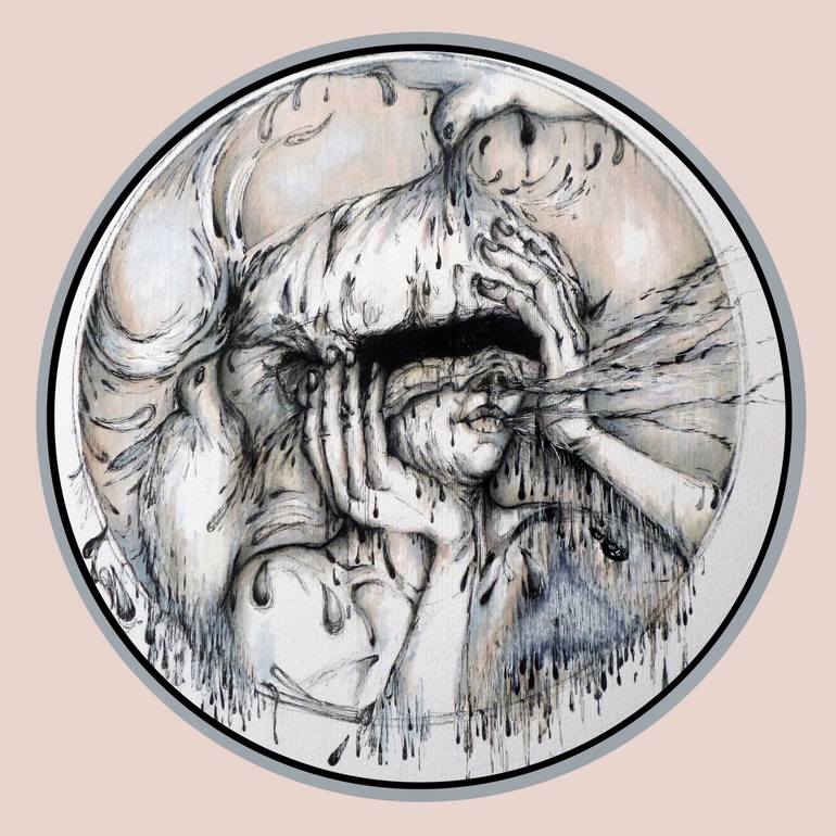 Inhale Drawing by Sorana Grigoras Saatchi Art