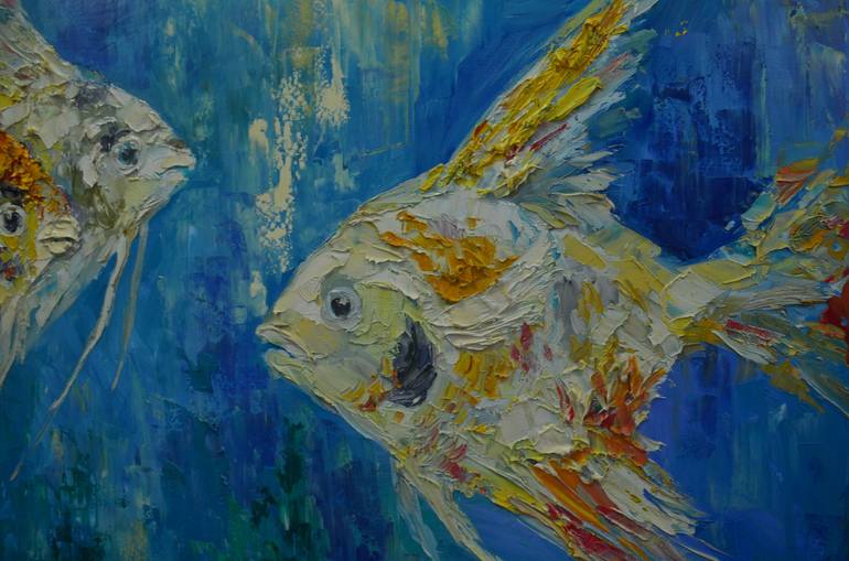 Original Expressionism Animal Painting by Nika Winner