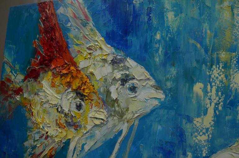 Original Expressionism Animal Painting by Nika Winner