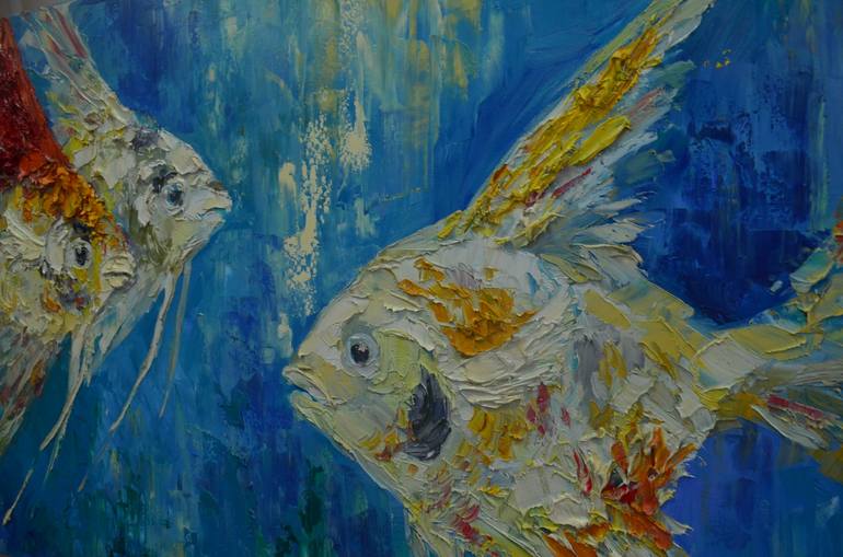 Original Expressionism Animal Painting by Nika Winner