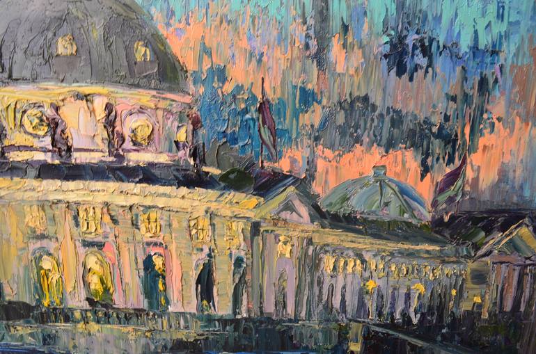 Original Expressionism Cities Painting by Nika Winner