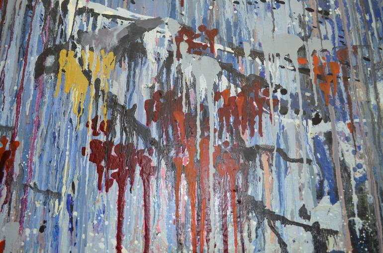 Original Art Deco Landscape Painting by Nika Winner