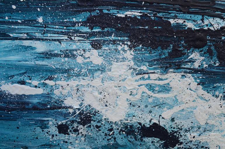 Original Art Deco Seascape Painting by Nika Winner
