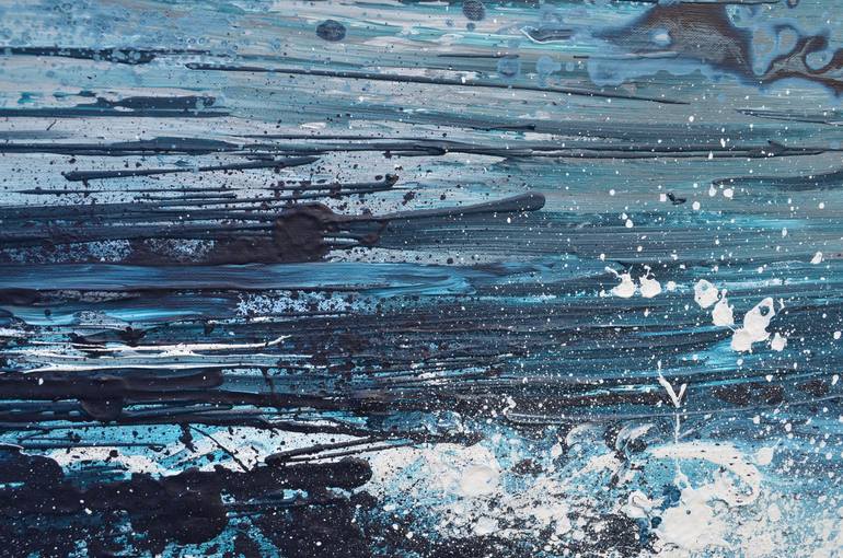 Original Art Deco Seascape Painting by Nika Winner
