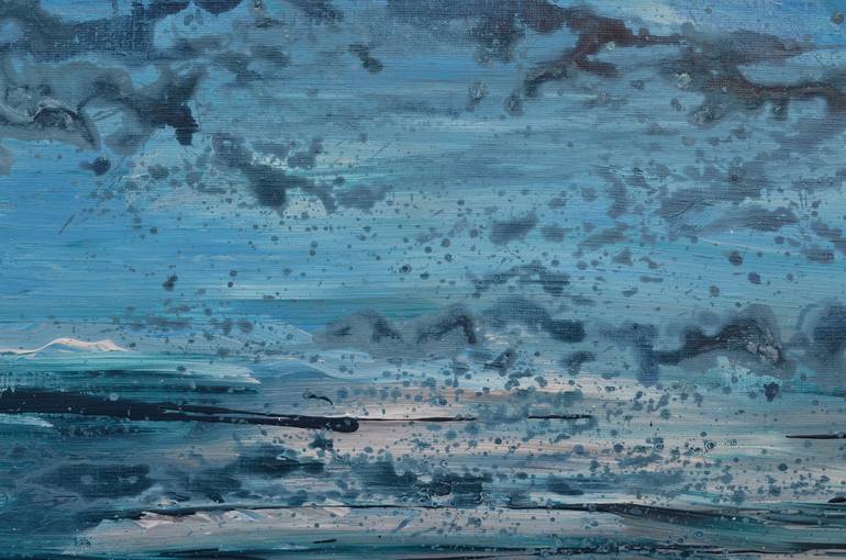 Original Art Deco Seascape Painting by Nika Winner