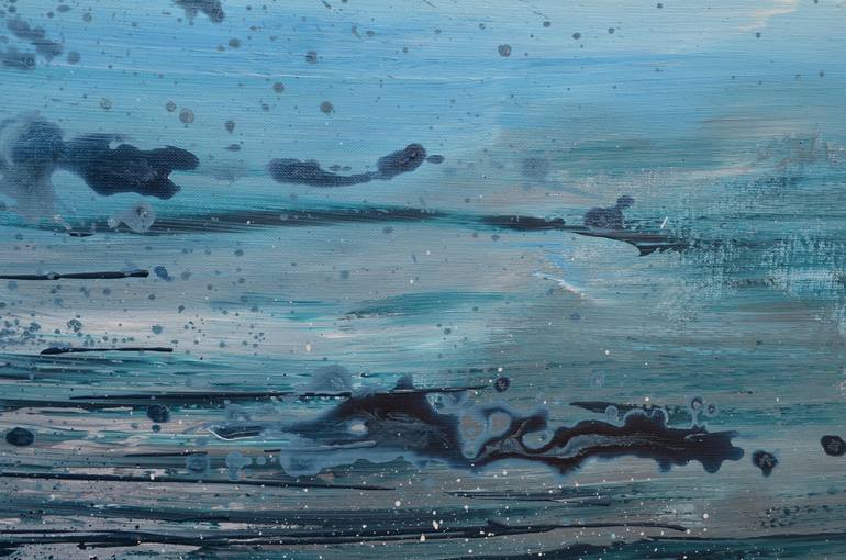 Original Art Deco Seascape Painting by Nika Winner