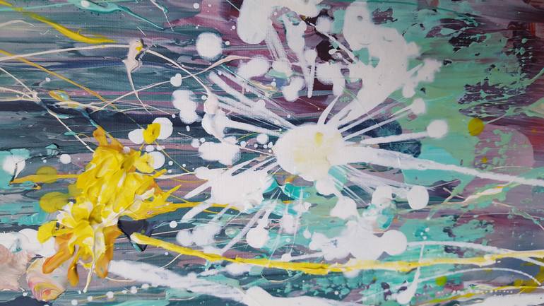 Original Art Deco Floral Painting by Nika Winner