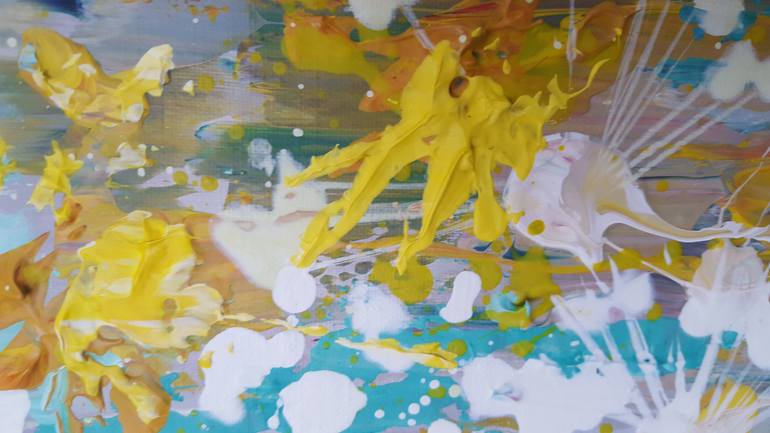 Original Art Deco Floral Painting by Nika Winner