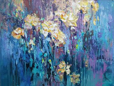 Original Art Deco Floral Paintings by Nika Winner