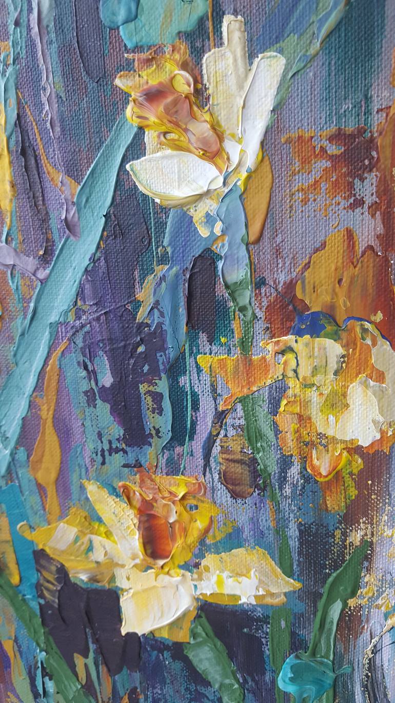 Original Expressionism Floral Painting by Nika Winner