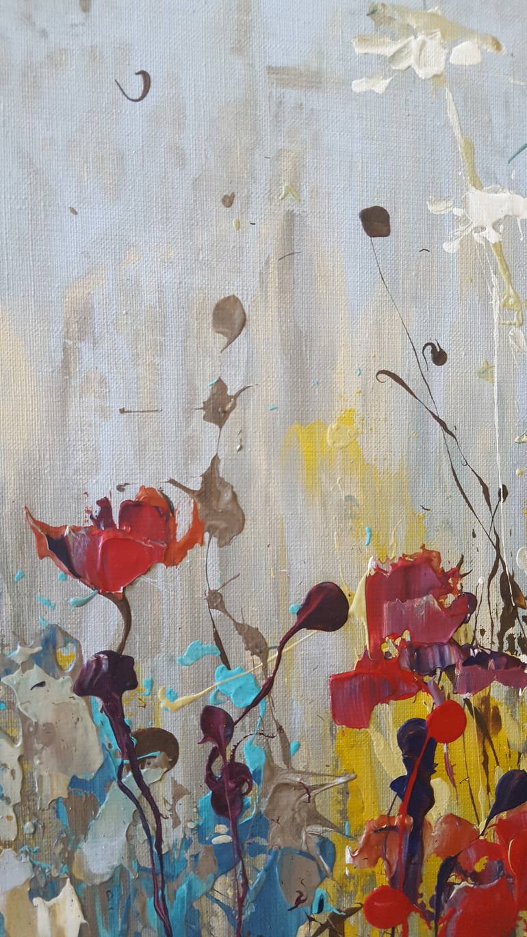 Original Abstract Expressionism Botanic Painting by Nika Winner