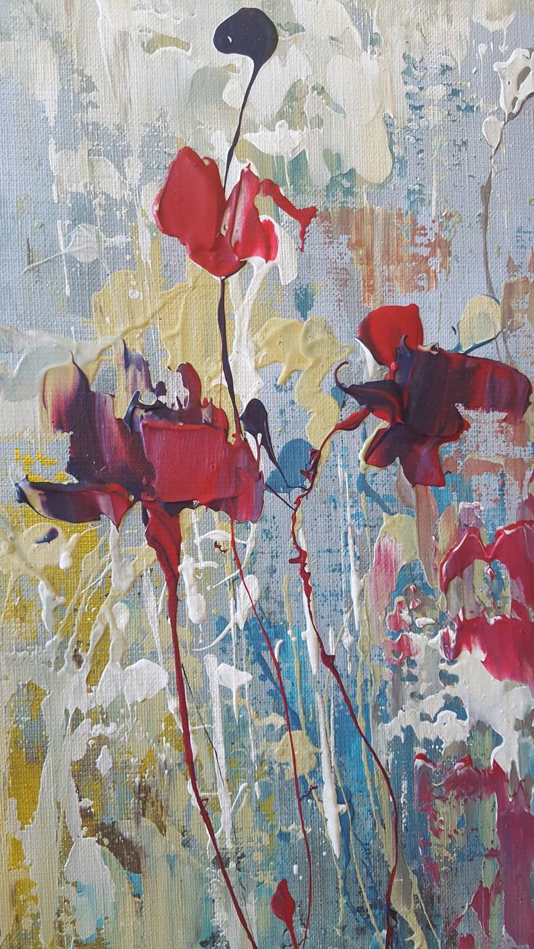 Original Abstract Expressionism Botanic Painting by Nika Winner