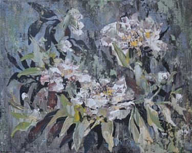 Original Abstract Expressionism Botanic Paintings by Nika Winner