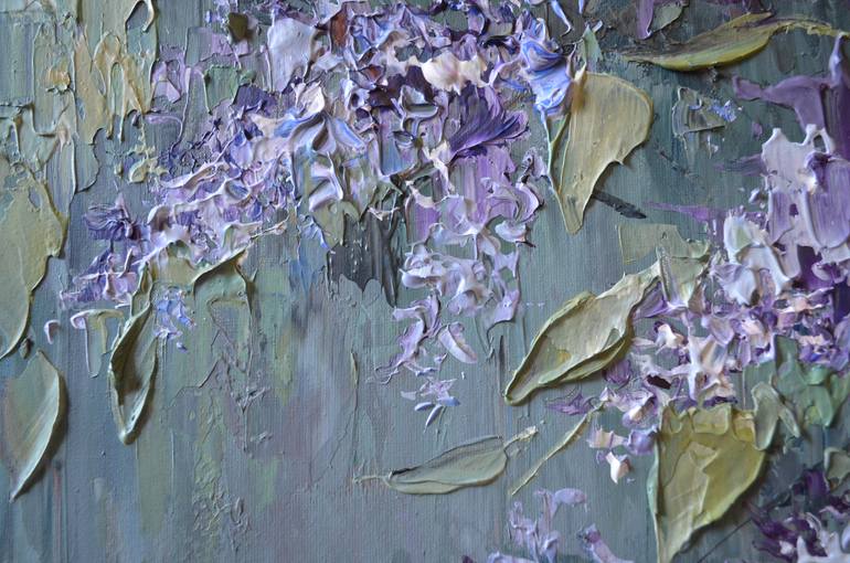 Original Abstract Expressionism Floral Painting by Nika Winner