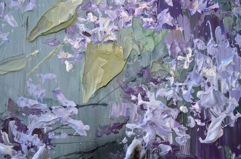 Original Abstract Expressionism Floral Painting by Nika Winner