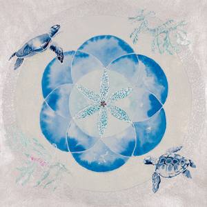 Sky Turtles and Leafy Seadragons Mandala