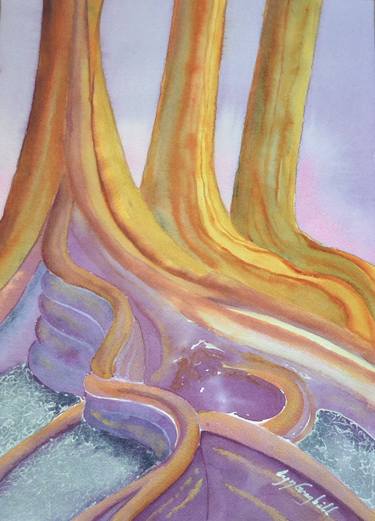 Original Abstract Tree Paintings by Lyn Graybill