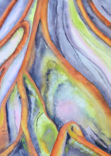 Print of Abstract Tree Paintings by Lyn Graybill