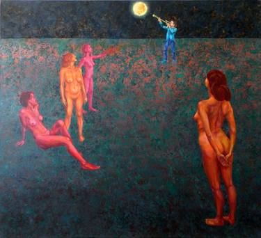 Print of Figurative Nude Paintings by Victor Gingiu