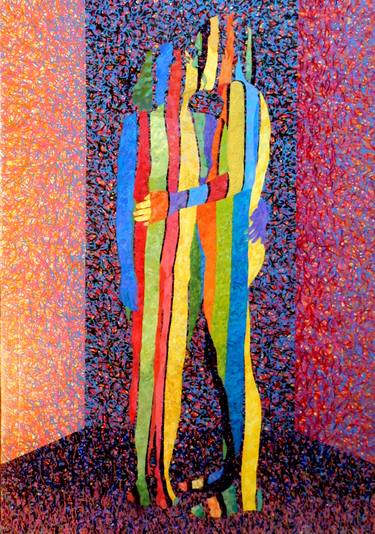 Print of Figurative Love Paintings by Victor Gingiu