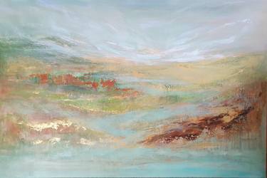 Original Abstract Landscape Paintings by Julia Cassia Art