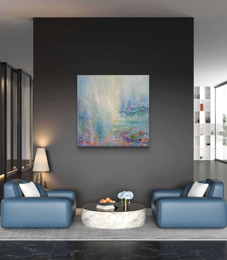Original Abstract Expressionism Abstract Painting by Julia Cassia Art