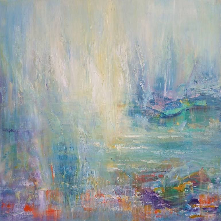 Original Abstract Expressionism Abstract Painting by Julia Cassia Art