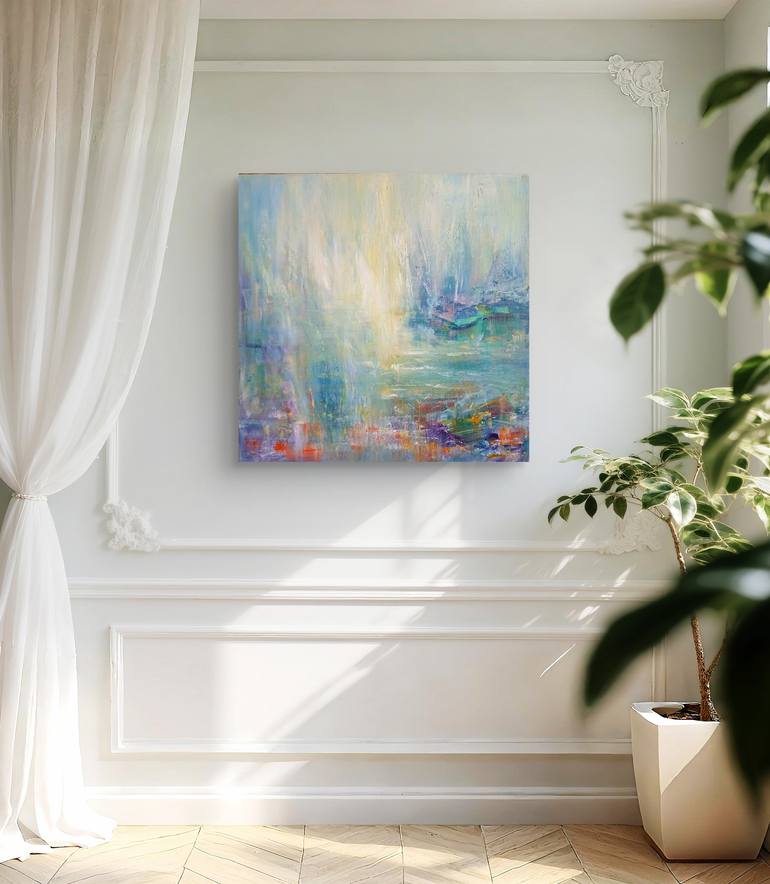 Original Abstract Expressionism Abstract Painting by Julia Cassia Art