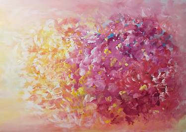 Print of Abstract Floral Paintings by Julia Cassia Art