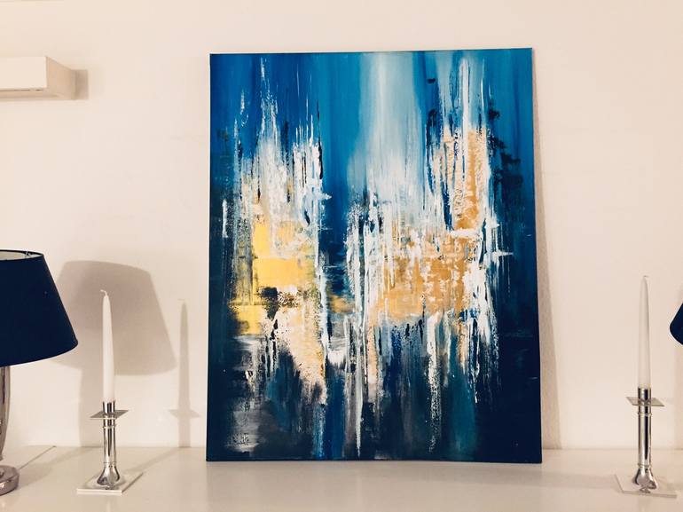 Original Abstract Expressionism Abstract Painting by Julia Cassia Art