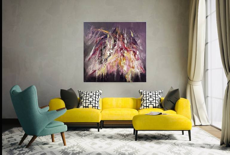 Original Impressionism Abstract Painting by Julia Cassia Art