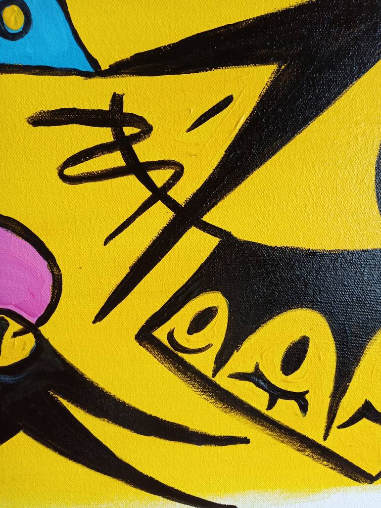 Original Figurative Abstract Painting by Drunken Miro