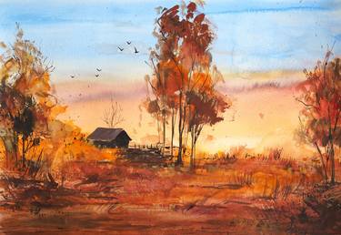 Original Realism Landscape Paintings by Sylwia Lipina