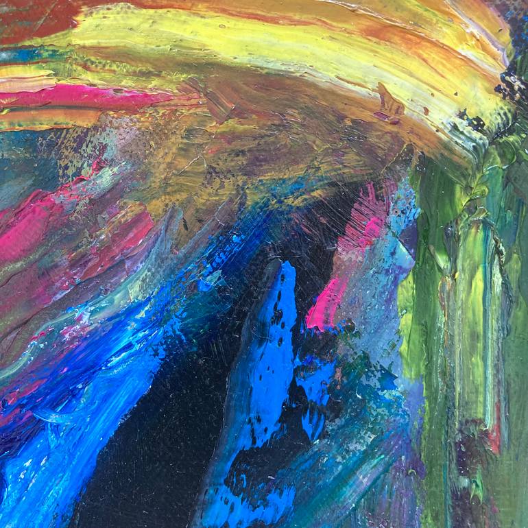 Original Abstract Expressionism Abstract Painting by Rosemary Lawrey