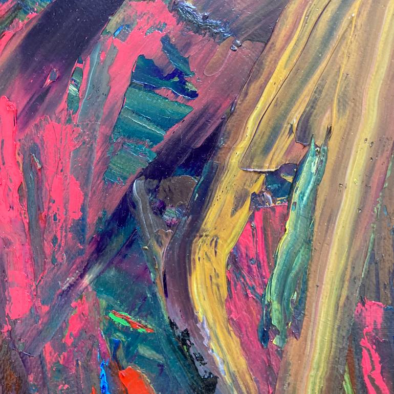 Original Abstract Expressionism Abstract Painting by Rosemary Lawrey