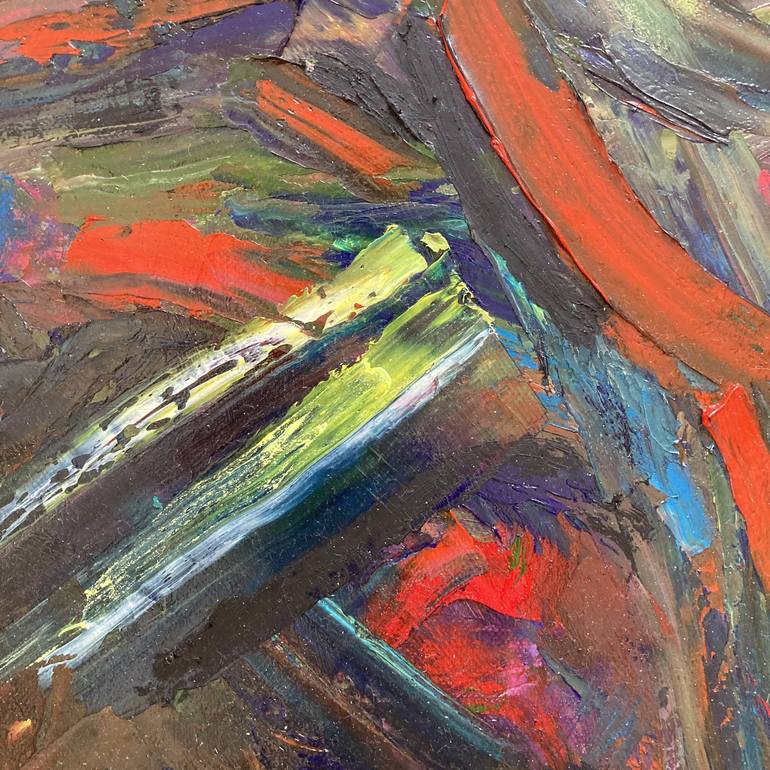 Original Abstract Expressionism Abstract Painting by Rosemary Lawrey